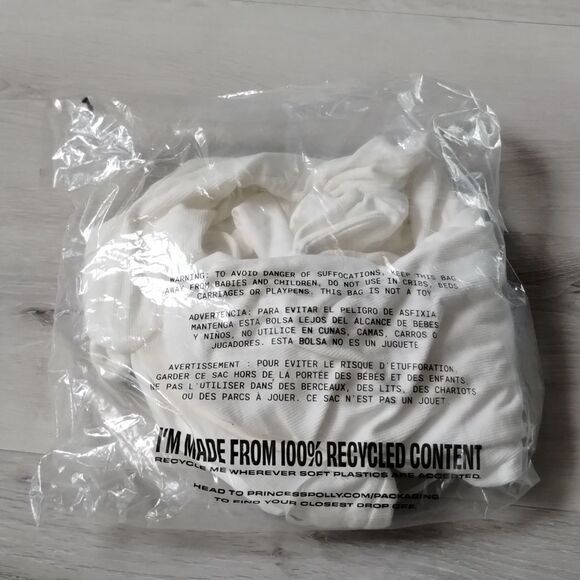 Princess Polly Nolan short Sleeve Mini Dress white size 4 NWT in packaging - Picture 7 of 8